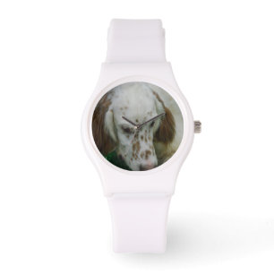 Gullig engelsk Setter Armbandsur