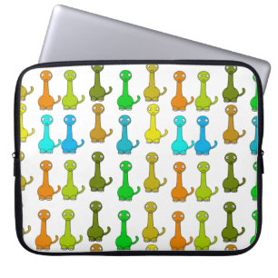 Gullig färgrik babyDinosaursdesign Laptop Fodral