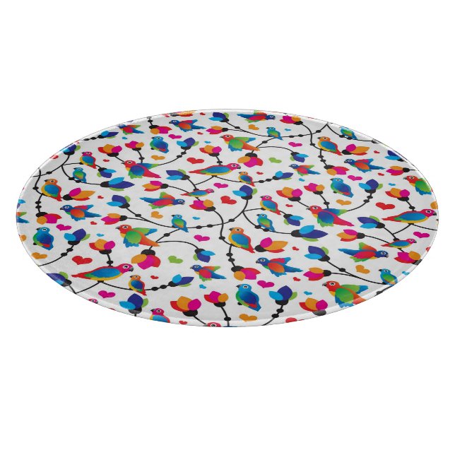 gullig färgrik papegojafågel (Hörn)