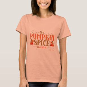 Gullig festlig höst för pumpakryddasäsong t shirt