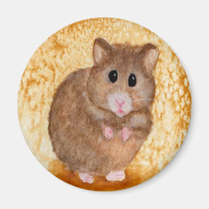 Gullig fet Hamstermagnet Magnet