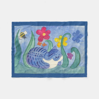 Gullig filt för kattdesignull