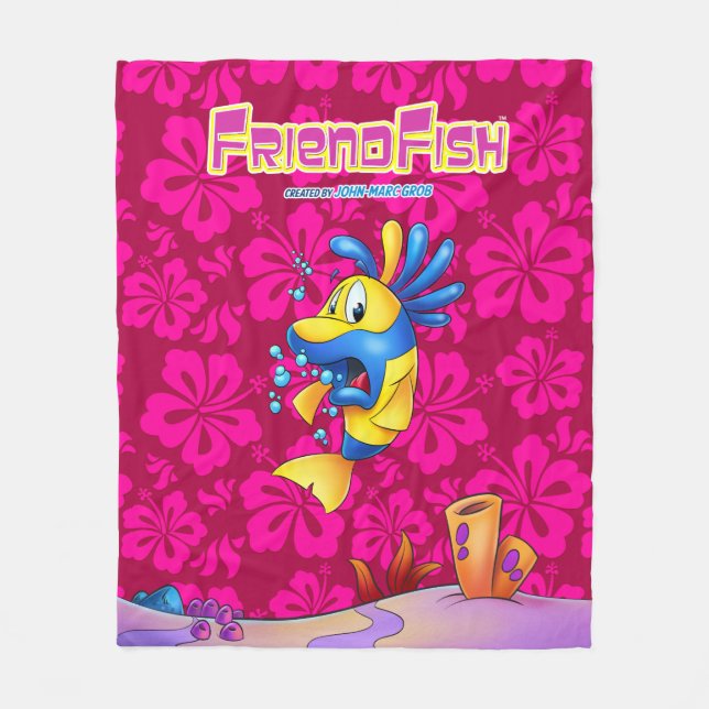 Gullig filt för tecknadfiskull (Framsidan)