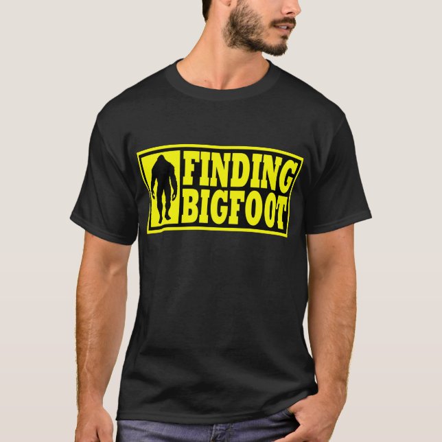 Gullig FINNA BIGFOOT logotypskjorta - T-shirt (Framsida)