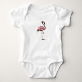gullig flamingobebisbodysuit tee shirt