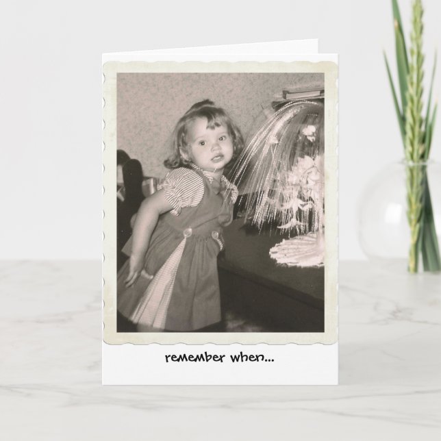 gullig flicka för 60-tal lite i klänning kort (Framsida)