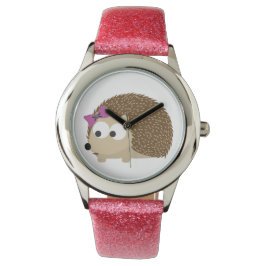 gullig flicka hedgehog armbandsur