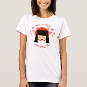 Gullig flicka t-shirt