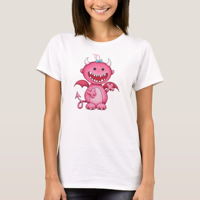 gullig flickadjävulen t-shirt (Framsida)