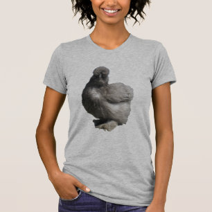 Gullig fluffig blåttSilkie höna T-shirt