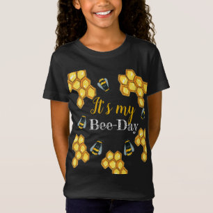 Gullig födelsedag för honungbibarn t shirt