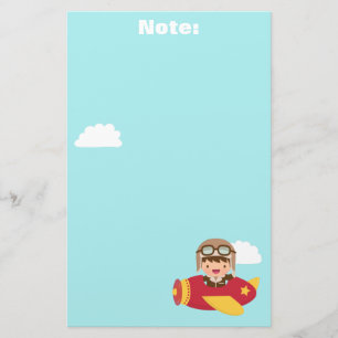 Gullig för barn för äventyr för brevpapper