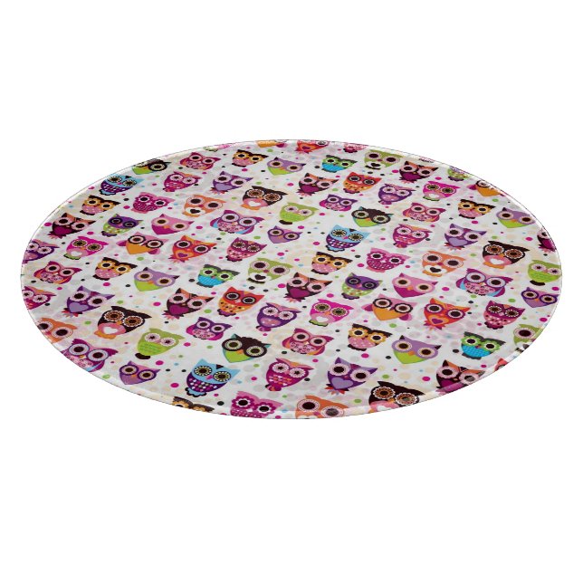 Gullig för barn för ugglabakgrundsmönster (Hörn)