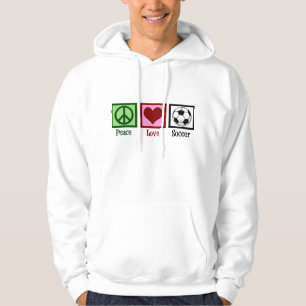 Gullig fotboll sweatshirt med luva