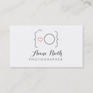 Gullig fotografkamera visitkort