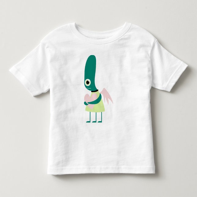 Gullig främmande hjärta tee (Framsida)