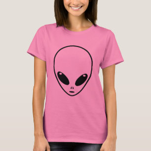 Gullig främmande TiefärgT-tröja T Shirt