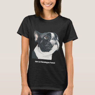 Gullig fransk bulldogg t shirt