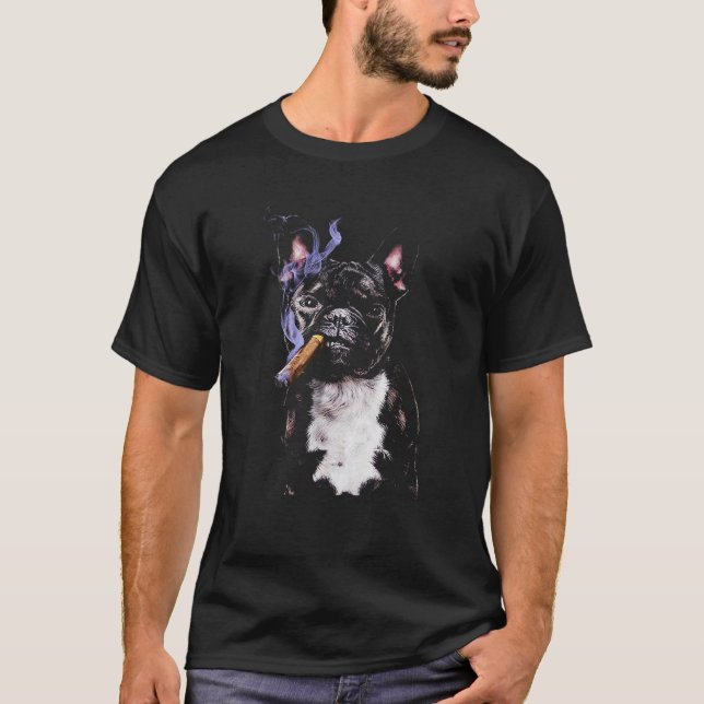 gullig fransk bulldogg t shirt (Framsida)