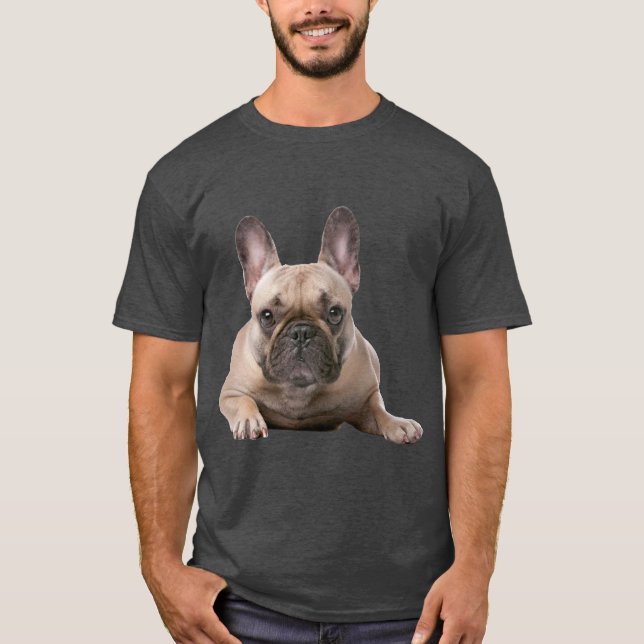 Gullig fransk bulldogg t shirt (Framsida)