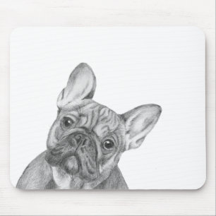 Gullig fransk bulldoggmousemat musmatta