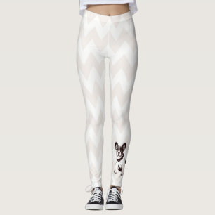 Gullig fransk bulldoggvalp leggings