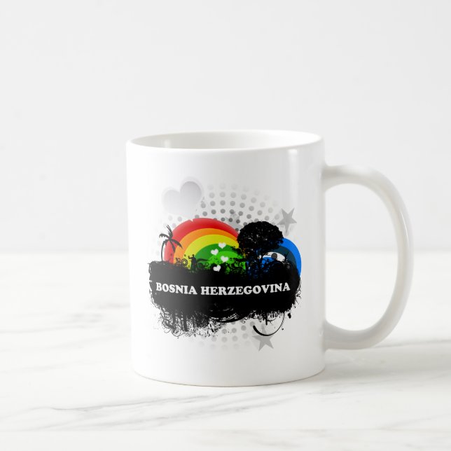 Gullig fruktig Bosnien - herzegovina Kaffemugg (Höger)