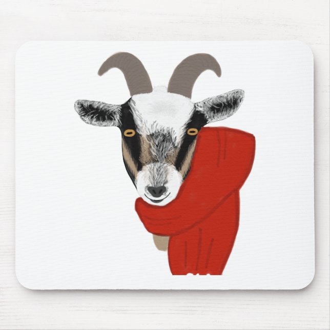 Gullig get som ha på sig en Scarf Musmatta (Framsidan)