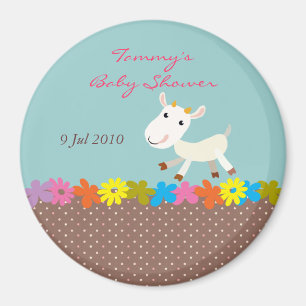 Gullig getbaby showermagnet - anpassade magnet