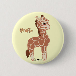 Gullig giraff knapp