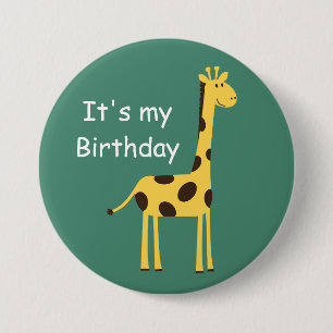 Gullig giraff knapp