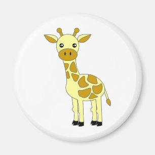 Gullig giraff magnet