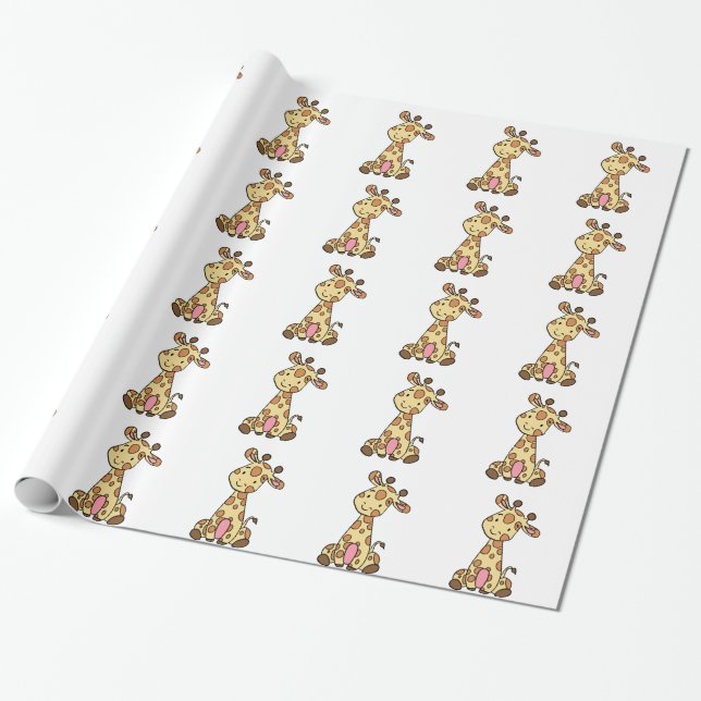 GULLIG GIRAFF PRESENTPAPPER (Utrullad)