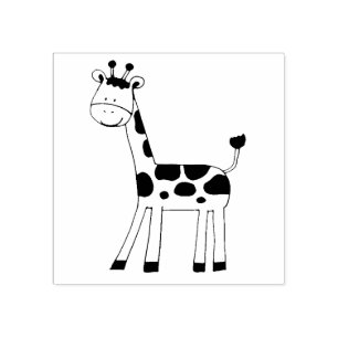 gullig giraff stämpel