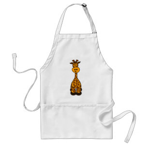 Gullig giraffdesign förkläde