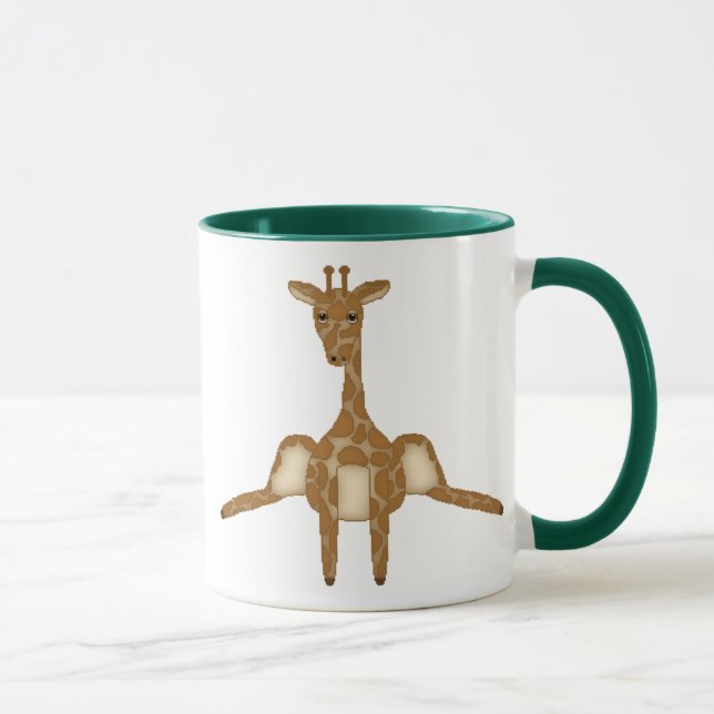 Gullig giraffkaffemugg mugg (Höger)