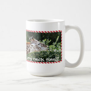 Gullig giraffmugg, 5pm någonstans, lång nacketid kaffemugg