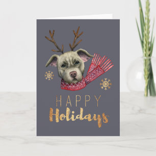 Gullig glad helg för julrenhund