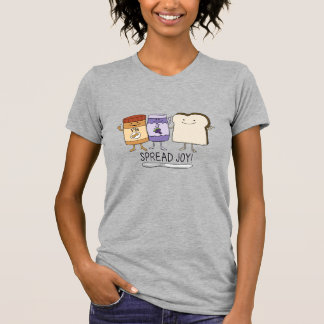 Gullig glädje för jordnötsmör- & gelé- & t shirt