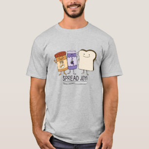 Gullig glädje för jordnötsmör- & gelé- & t shirt