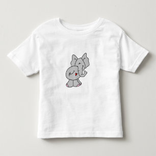 Gullig grå elefant tee shirt