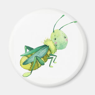 Gullig gräshoppamagnet magnet