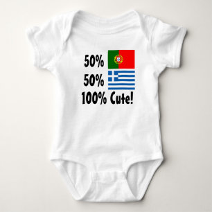 Gullig grek 100% för 50% portugis 50% tröja
