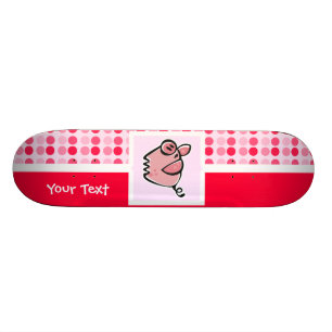 Gullig gris mini skateboard bräda 18,5 cm