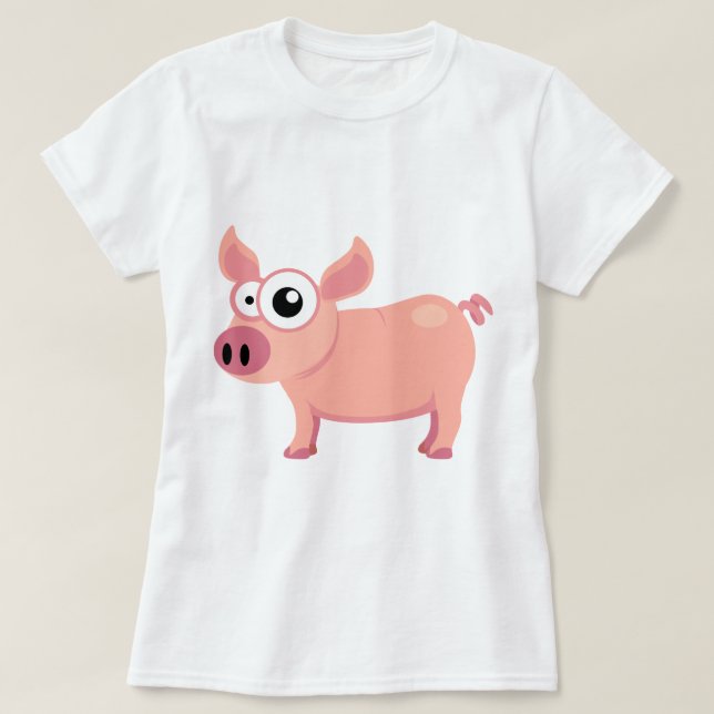 Gullig gris tee (Design framsida)