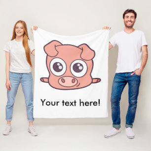 Gullig grisclipart fleecefilt