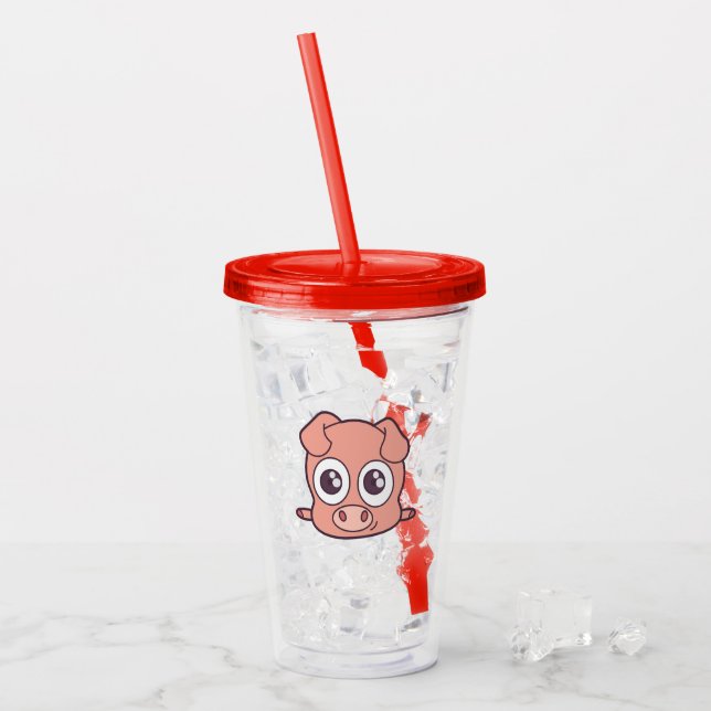Gullig grisclipart take away mugg (Framsida Ice)