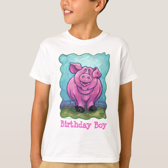 Gullig grisfödelsedagpojke t-shirt (Framsida)