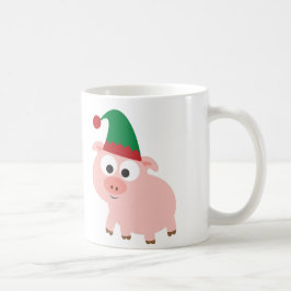 Gullig grisjulälva kaffemugg