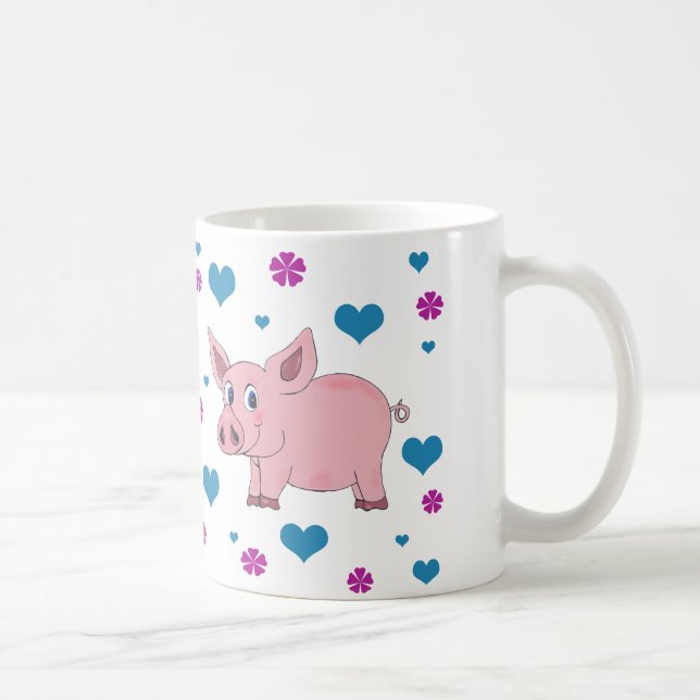 Gullig griskaffekopp kaffemugg (Höger)